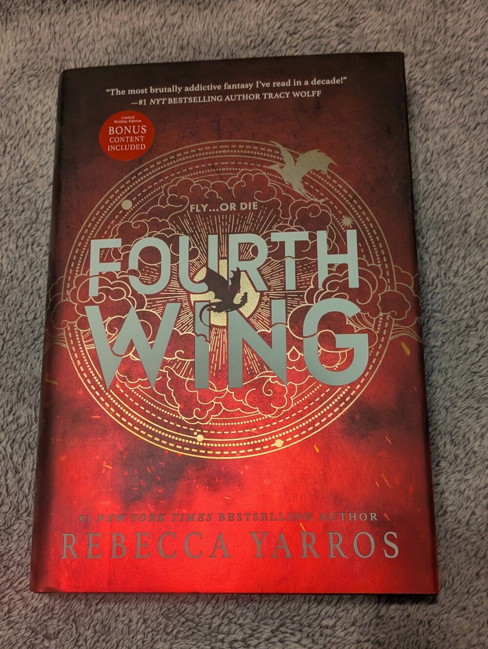 Fourth Wing Hardcover Book - Red